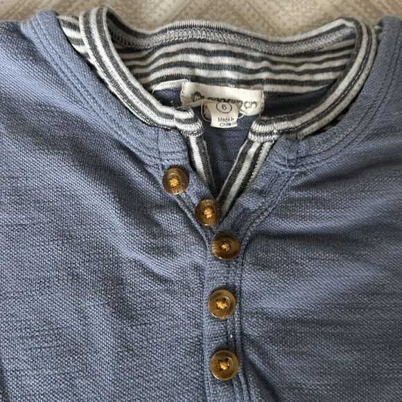 Appaman Boys Light Blue Five Button Short-sleeve Top - Size 6 - Picture 2 of 7